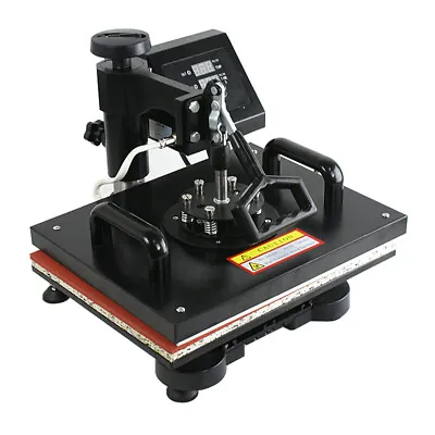 6 In 1 T-Shirt Mug/Plate Sublimation Heat Press Transfer Machine DIY T-shirt • $238.58