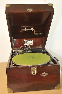 Victor Victrola Antique Model VV-50 Rare Early 1921 Mahogany Portable Phonograph • $1095
