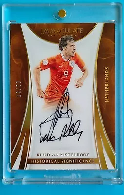 2017 Panini Immaculate Historical Significance Ruud Van Nistelrooy Auto 12/50 • $499.99