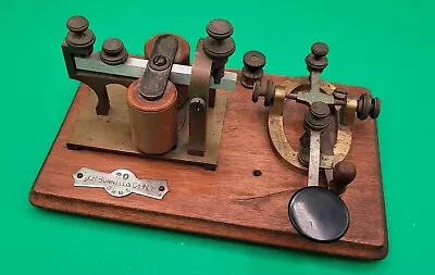 Antique J.H. BUNNELL & Co. NY TELEGRAPH KEY/SOUNDER - 20 OHMS Model! • $63