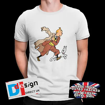 £6.99 • Buy TINTIN T-Shirt The Classic Retro Funny Cool Cartoon Comic Tee Movie Gift