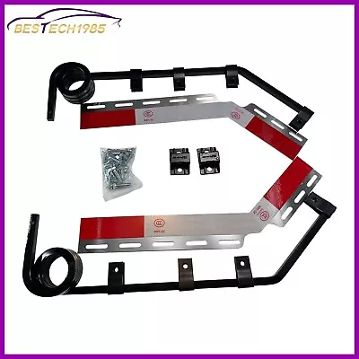 Semi Trucks Mud Flap Hanger Bracket 3 Coils Damping W/Aluminum Reflector Fender • $68.88