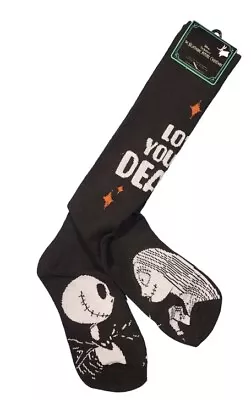 Nightmare Before Christmas Womens Socks Knee High Jack Skellington OSFM - NEW • $9.99