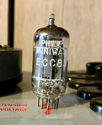 Philips/miniwatt Ecc83/12ax7 Long Plate D Getter Nos Nib • $329