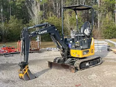 2019 John Deere 17G Mini Excavator Rubber Tracks Backhoe Trackhoe Bidadoo • $12100