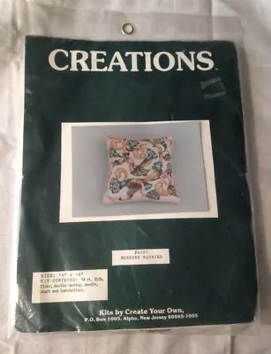 Vintage Creations Counted Cross Stitch Pillow Kit 4201 Morning Glories 14x14 NEW • $12.99