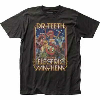 The Muppets Dr Teeth Band T Shirt Licensed Disney Cartoon Movie Tee New Black • $24.99