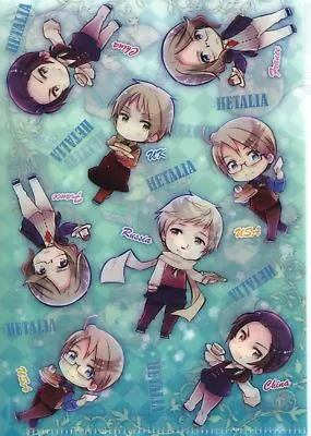 Mini File Folder Hetalia Axis Powers Anime France USA UK Russia China Movic • $5.99