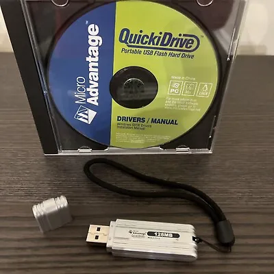New Quickidrive Usb Portable Micro Flash Hard Drive 128 Mb W/ Key Chain End • $17.99