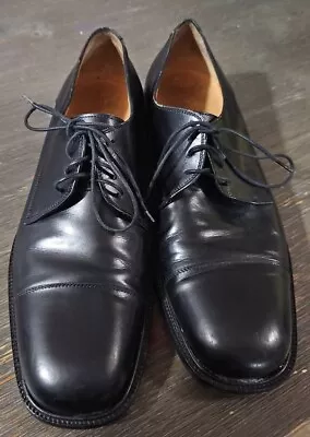 Salvatore Ferragamo Studio 7272 Men's Cap Toe Lace Up Dress Shoes Size 11 D EUC • $75