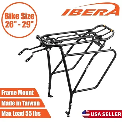 Ibera Bike Rear Rack Touring Carrier Plus For Disc Brake Mount MTB Fat Tire Bike • $49.99