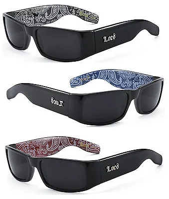 1 Or 3 Pair(s) Mens OG Locs Authentic Rectangular Gangster Cholo Sunglasses LC01 • $16.86