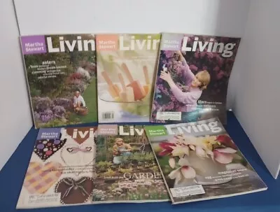 Vintage Martha Stewart Living Magazine 1996 Lot Of 6 Feb-May And July - Sept. • $29.99