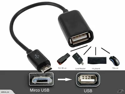 Usb Data Transfer Otg Host Cable Adapter For All Micro Usb Connectors-samsung • £2.24