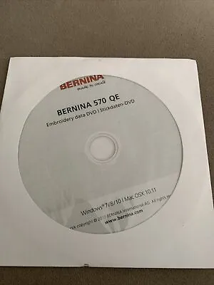 Bernina 570 QE Embroidery DVD • $14.95