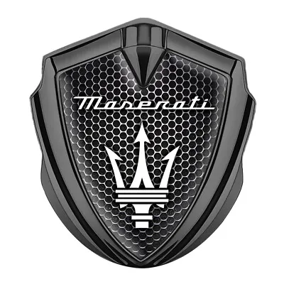 Maserati Emblem Side Badge Logo Handmade Metal Fender Decal Trunk Car Window • $27.50