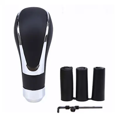 $16.71 • Buy Universal Black Leather Automatic Manual Car Gear Shift Knob Shifter Lever Kit