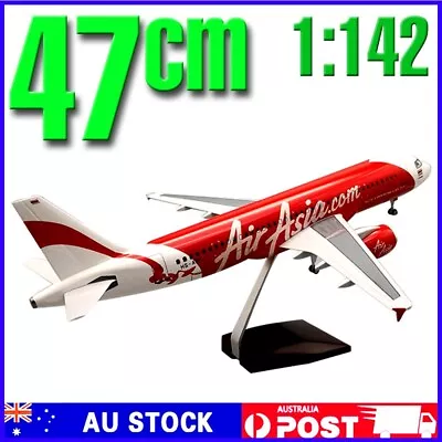 Diecast Model Plane Large AirAsia Airbus A320-200 A320 Neo 1:80 47cm LED W/Wheel • $180