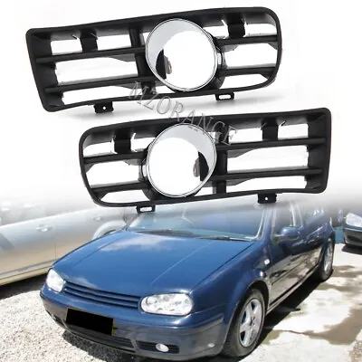 Left+Right Front Bumper Fog Light Cover For Volkswagen VW Golf MK4 1998 99-2004 • $34.33