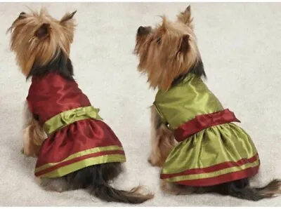 CLOSEOUT Christmas Holiday Dog Dresses Dress Pet Red   Size Xxsmall • $9.99