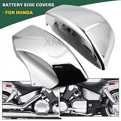 Chrome L&R Battery Side Fairing Covers For Honda VTX1800N1 VTX1800R3 VTX1800S1 • $29.68