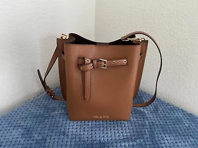 Michael Kors EMILIA Small Drawstring Bucket Bag Brown • $138