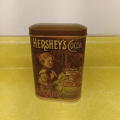 Vintage 1984 Hershey’s Chocolate Cocoa Metal Tin Can W/ Lid Grandmacore • $15