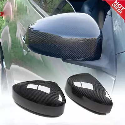 Real Carbon Fiber Mirror Cover Cap Replacement For 2003-2007 Infiniti G35 Coupe • $86.99