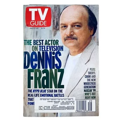 TV Guide Magazine July 17 1999 Dennis Franz Of NYPD Blue NY Metro Ed. • $9.95