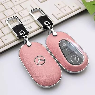 New Style Pink Leather Key  Cover Case Holder For Mercedes Benz SGLA GLA AMG • $84.95