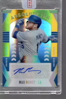 2020 Max Muncy Absolute Absolute Ink Auto #AI-MM Spectrum Gold 1/10 Dodgers • $49.99