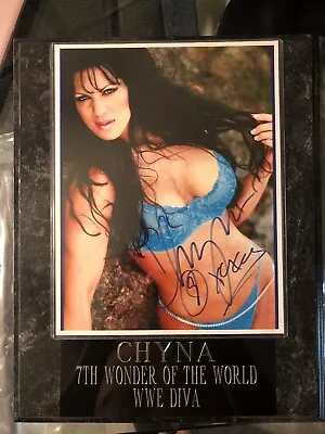 $155 • Buy D-Generation X Signed Autographed Plaque Chyna Joanie Laurer WWF WWE DX Wcw Bra
