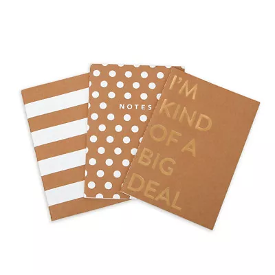 Set Of 3 My Mind's Eye Kraft Collection Notebooks I'm Kind Of A Big Deal  2 More • $14.95