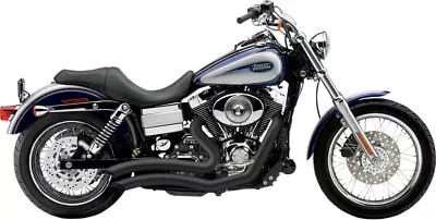 Cobra Speedster Swept Short Exhaust Black '12-'17 Harley Dyna 6229B 1800-1469 • $695