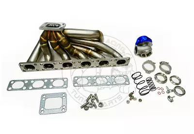 E30E34M50M52M54S50S52 3mm T3/T4 Top Mount Turbo Manifold+44mm Vband Wastegate    • $519