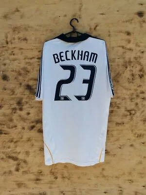 £95.99 • Buy La Galaxy Los Angeles 2009/2010 Home Football Shirt Adidas #23 Beckham Size L