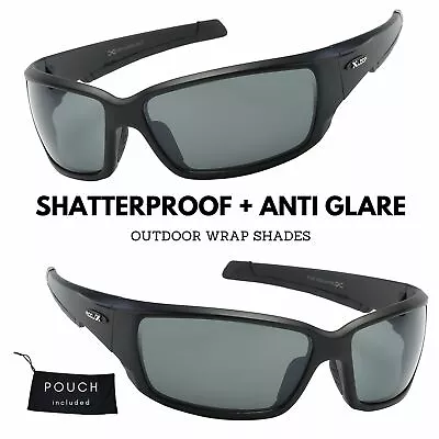 Xloop Large Wrap Shatterproof Anti Glare Lens Sports Ski Outdoor Sunglasses • $9.95