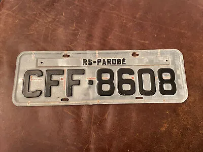 Brazil Brasil License Plate Tag   RS-Parobe # CFF - 8608 Rio Grande Do Sul 🇧🇷 • $26.95