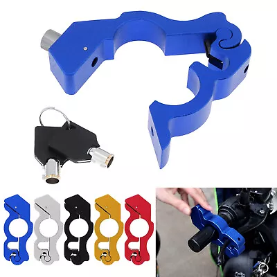 Motorcycle Handlebar Lock Anti-Theft Grip Throttle Security Bike Scooter +2 Keys • $18.04