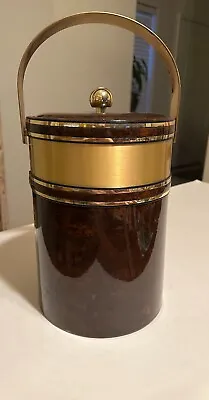 $190 • Buy Georges Briard  Signed 12 In. Tall Ice Bucket Vintage Lid As Well Tongs