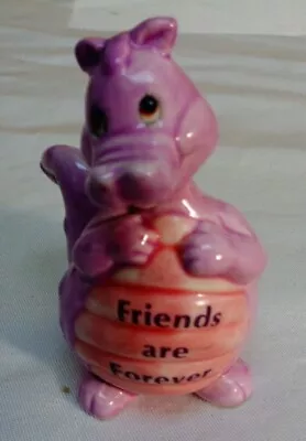 Vintage Russ Purple Dragon Ceramic Figurine  Friends Are Forever  • $14