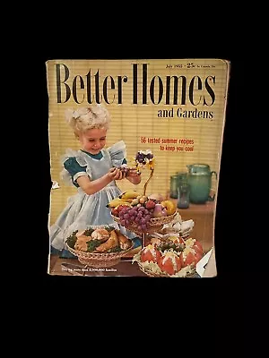 VTG Better Homes And Gardens Magazine - July 1955  • $7.99