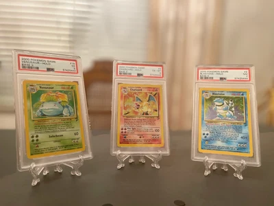 $385 • Buy Pokemon Base Set 2 Blastoise, Charizard, Venusaur PSA 5 / 6 / 7 TRIO SET 