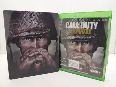 Call Of Duty: WWII (Xbox One 2017) Steelcase Bundle COMPLETE Very Good • $26.95