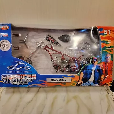 3 Orange County Choppers Black Widow The Series Model Jet Bike & T Rex Softail 1 • $60