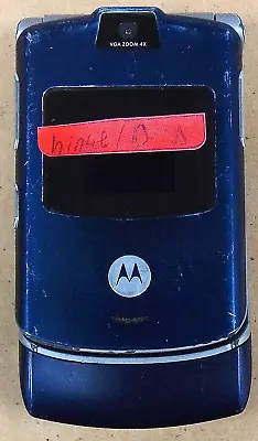 Motorola RAZR V3 - Blue And Silver ( AT&T ) Cellular Flip Phone • $5.94