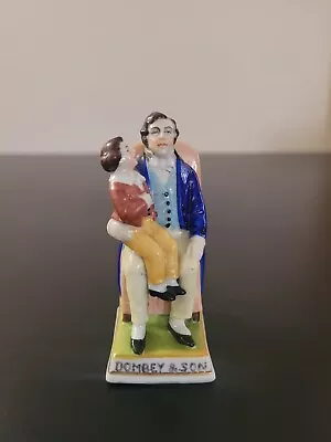 Antique German Porcelain Figure Dombey & Son Miniature Rare Figurine 3.25  • $39.99