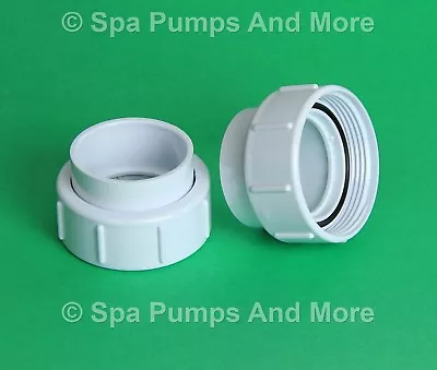 Two (2) Spa Pump Union Coupling Fittings 3  Threads For 2  Pvc Pipe Size - Pair • $14.88