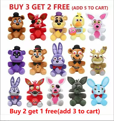 25cm FNAF Five Nights At Freddy's Bonnie Plush Doll Toy Kids Toy Birthday Gift • $15.69