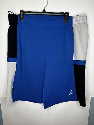 Nike Jordan Men's Basketball Shorts Blue Vintage Size Large Used Colorblock • $19.99